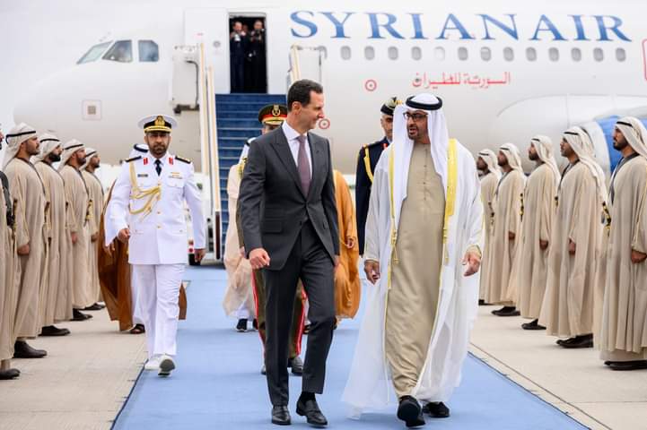 الأسد يصل الامارات العربية في زيارة هي الأولى منذ عقد من الزمن 