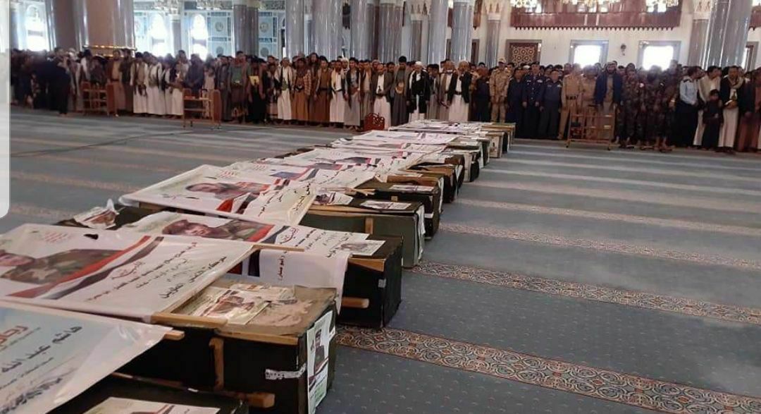 تشيع ضباط في صنعاء قتلو بالقتال مع القوات الحكومية