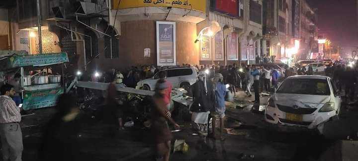سقوط طائرة مسيرة في وسط العاصمة صنعاء