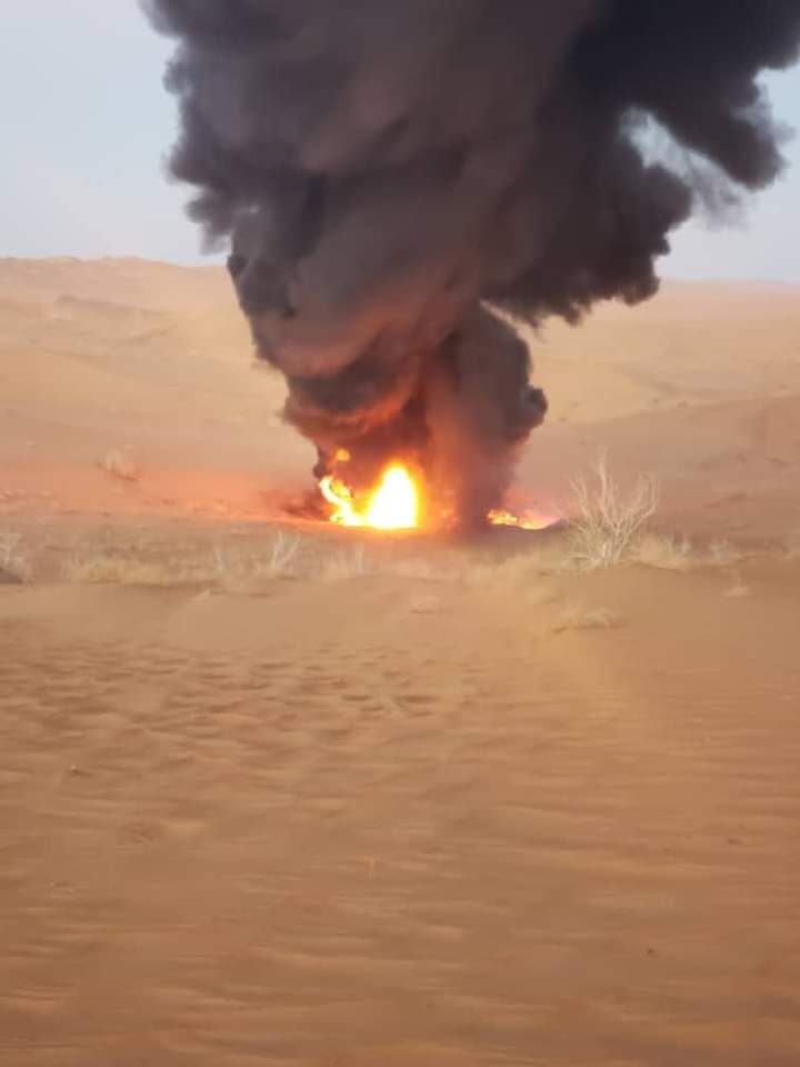 تفجير أنبوب نفط جنوب محافظة مارب