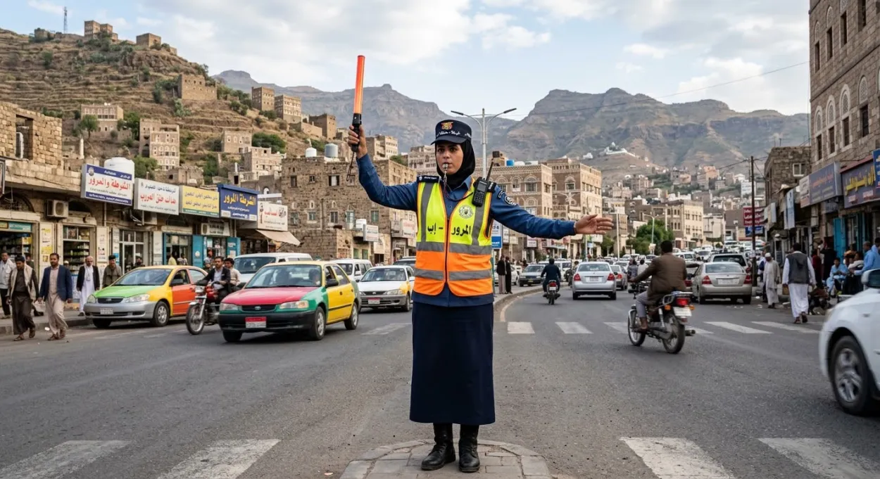 الحوثيون يسحبون شرطة المرور في إب إلى الجبهات ويستبدلونهم بعناصر نسائية